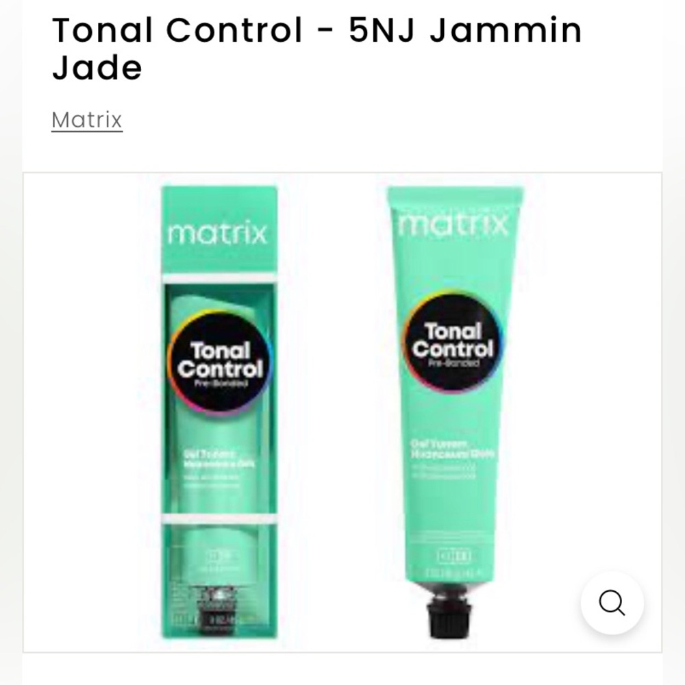 Matrix Tonal Control Hair Color Gel - Tonal Control - 5NJ Jammin Jade